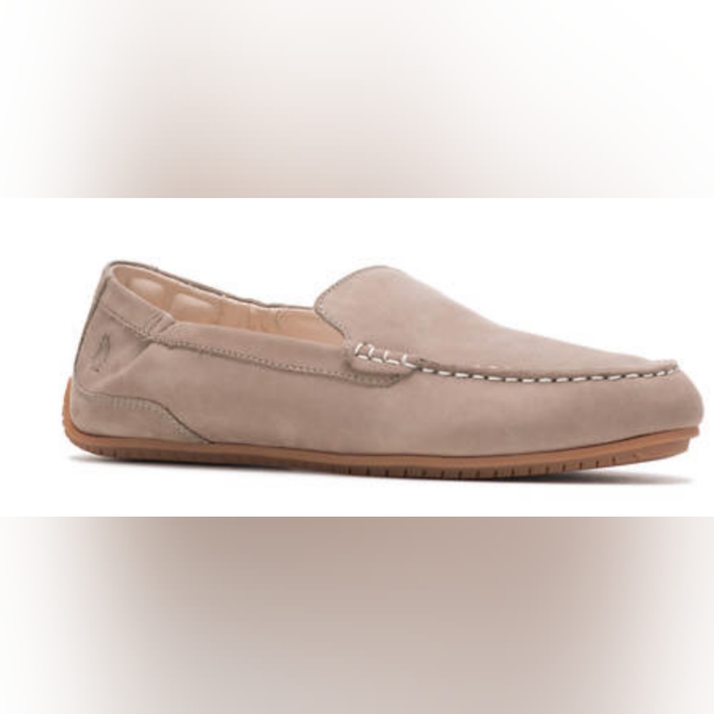 Hush puppies Cora driving shoe loafers Flat taupe Tan Leather women's 12 new Box